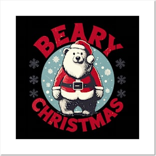 Funny Beary Christmas Posters and Art